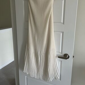 Abercrombie Giselle White Pleated Dress